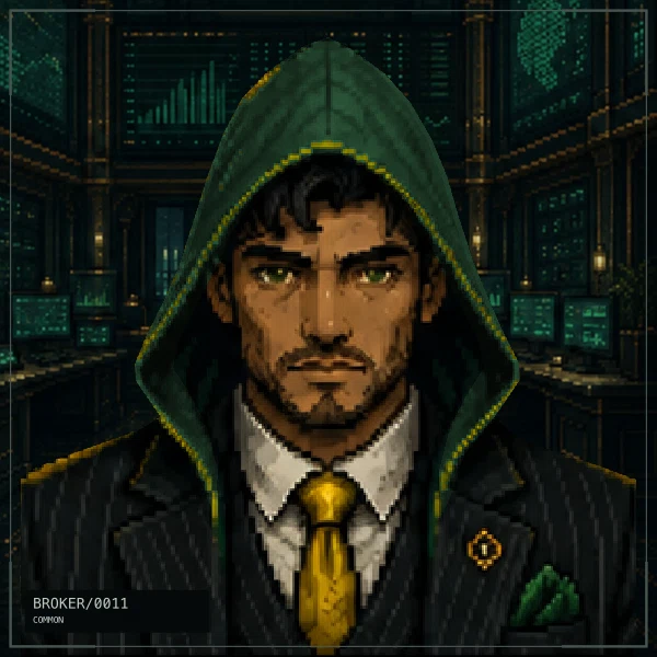 Hood Broker #11: Golden Tie, Common, Emerald Studio