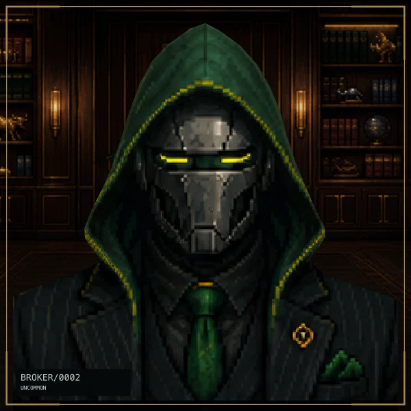 Hood Broker #2: Steel Quant, Uncommon, Dark Wood Executive Office