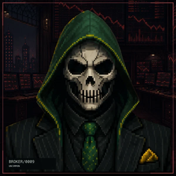 Hood Broker #9: Skull Ledger, Uncommon, Red Market Terminal